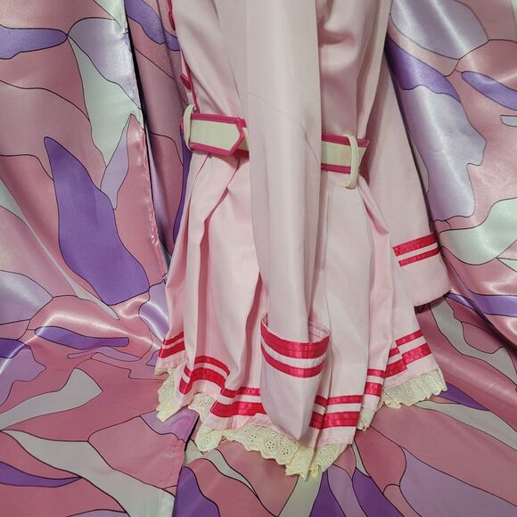 Idolmaster Cosplay Size Womens Large Anime Manga Halloween School Uniform Pink - Picture 10 of 16